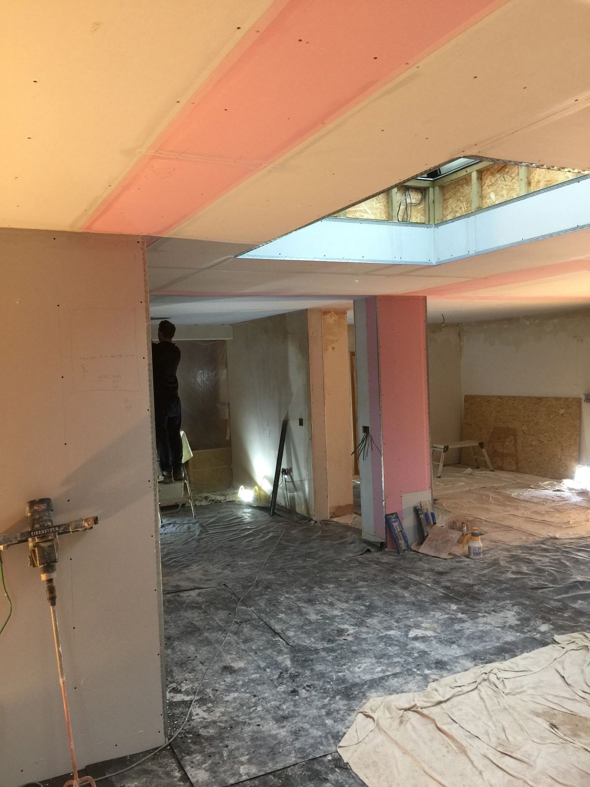 Example of Buckinghamshire Plastering's completed work for the Aylesbury service page